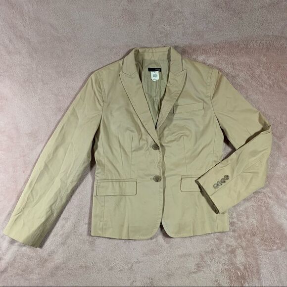 J Crew Petite Khaki Blazer P0 - Picture 1 of 11